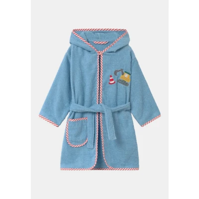 Abbildung von Playshoes Bagger Bademantel für Kinder, Größe: 86/92, Bleu