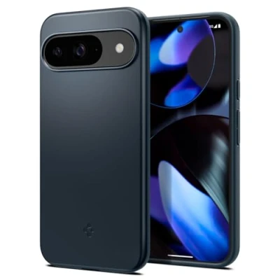 Abbildung von Spigen Thin Fit Hülle für Google Pixel 9 Pro und [Made for Google] Metal Slate