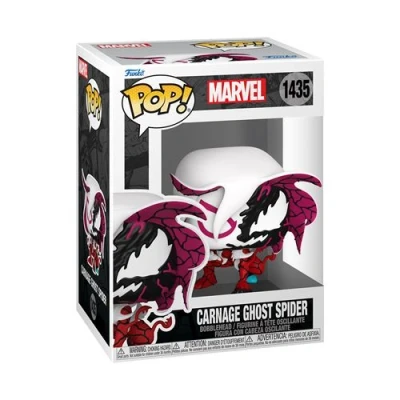 Abbildung von Funko Pop! Marvel: Carnageized Ghost Spider Marvel Comics Vinyl Sammelfigur Geschenkidee Offizielle Handelswaren Spielzeug Für Kinder und Erwachsene Comic Books Fans