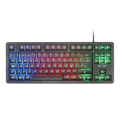 Abbildung von Mars Gaming MK023, Tastatur TKL, Hybrid H Mech Technologie, FRGB Regenbogenbeleuchtung, Anti Ghosting, Universelle Kompatibilität, Schwarz, Spanische Sprache