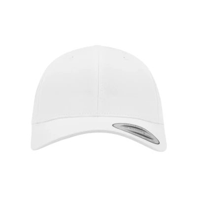 Abbildung von Flexfit Curved Classic Snapback Cap, Größe: One Size, White