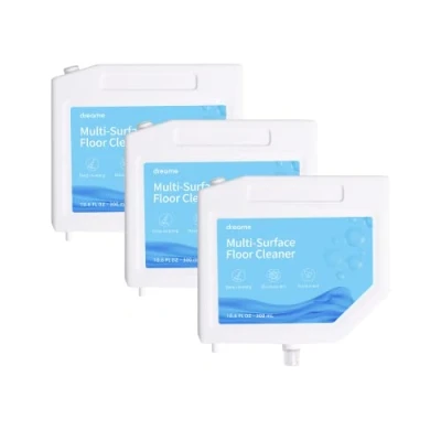 Abbildung von Dreame Reinigungslösung, Flüssigkeit geeignet für alle Hartböden wie Holz, Fliesen und Marmor den Roboterstaubsauger L10s Ultra, zum Einsetzen in die Ladestation, 300ml x 3 Stk