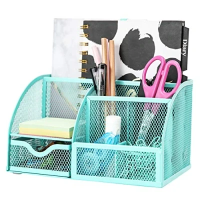 Abbildung von EXERZ Tisch Organizer/Schreibtisch Organisator/Schreibtisch Tidy/Stifthalter/Multifunktions Organisator (EX348 Türkis)