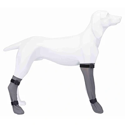 Abbildung von Trixie 19431 Schutzsocke, Silikon, S: 6 cm/30 cm, grau
