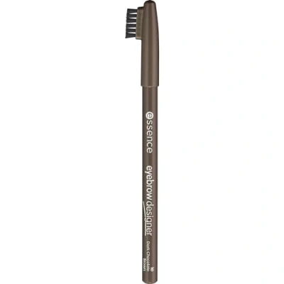 Abbildung von essence cosmetics eyebrow DESIGNER, Eye Pencil, Augenbrauenstift, Nr. 10 dark chocolate brown, braun, definierend, natürlich, vegan, Mikroplastik Partikel frei, Nanopartikel frei (1g)