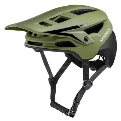 Abbildung von Fahrradhelm, Mountainbike Helm Helme für Herren Damen Erwachsene Jugend (Olivgrün, M(54 58CM))