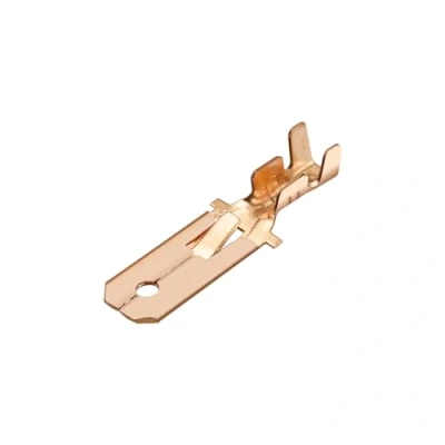 Abbildung von Heschen Flachstecker Schnellverbinder 6,3 mm Crimpverbinder, nicht isoliert, 100 Stück