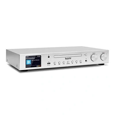 Abbildung von TechniSat DIGITRADIO 143 CD (V3) Digital HiFi Tuner, Internetradio (DAB+, UKW, Bluetooth Audiostreaming, Spotify Connect, Player, WLAN, Breite 43,5 cm, App Steuerung, Fernbedienung) Silber
