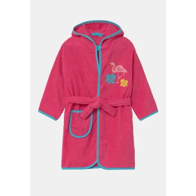 Abbildung von Playshoes Flamingo Bademantel für Kinder, Größe: 86/92, Pink