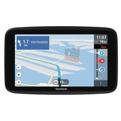 Abbildung von TomTom Pkw Navi GO Advanced (6 Zoll, Stauvermeidung Dank Traffic, Weltkarten Updates inklusive, über Wi Fi, dynamischer Fahrspurassistent, integrierte, umkehrbare Halterung)
