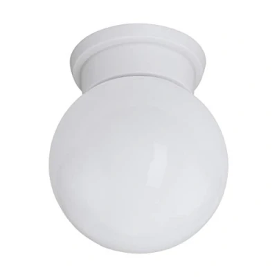 Abbildung von EGLO Deckenlampe Durelo, 1 flammige Deckenleuchte modern, Wohnzimmerlampe aus Kunststoff und Glas, Küchenlampe in Weiß, Flurlampe Decke mit E27 Fassung