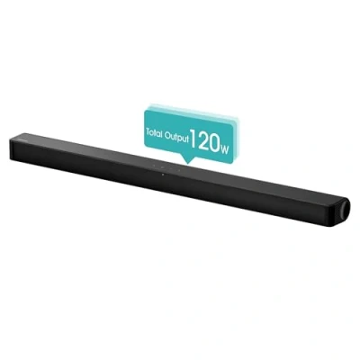 Abbildung von Hisense HS205G 2.0 Kanal Soundbar, 120 Watt, DTS Virtual: X, Bluetooth 5.0, HDMI Arc, USB, Optisch, Equalizer, Wandmontage möglich, schwarz