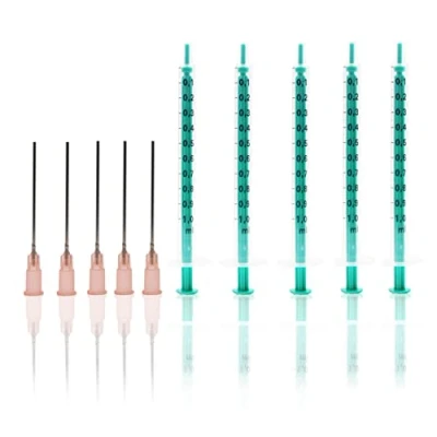Abbildung von Horn Medical Spritzen Set für Hobby &amp; Heimwerken mit stumpfen Nadeln (5x 1ml 5x Kanüle)