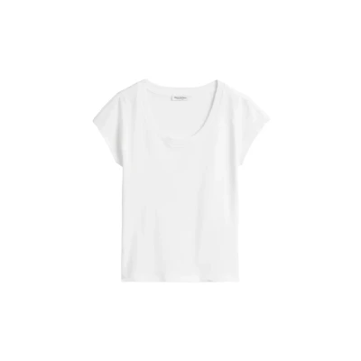 Abbildung von Marc O&#039;Polo Damen T Shirt aus Bio Baumwolle Regular Fit, Weiß (White), S