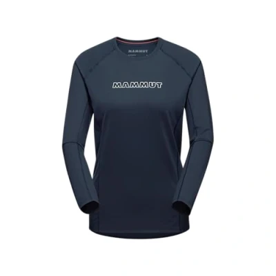 Abbildung von Mammut Selun LOGO Langarmshirt, Damen, Größe: Medium, Marine