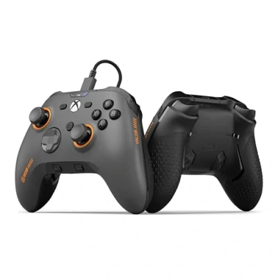 Abbildung von SCUF Valor PRO Xbox Performance Controller mit Kabel Anpassbare Rücken Paddles, Sofort Triggern, Hall Effekt Daumenstifte, Audio Steuerungen, Series XS, One, Windows PC Stahl Grau