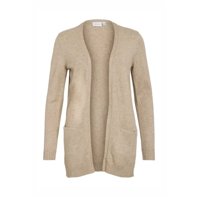 Abbildung von VILA Viril OPEN Strickjacke, Damen, Größe: Large, Beige