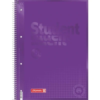 Abbildung von Brunnen 1067928160 Notizblock / Collegeblock Student Colour Code (A4 kariert, Lineatur 28, 90 g/m², 80 Blatt) violett
