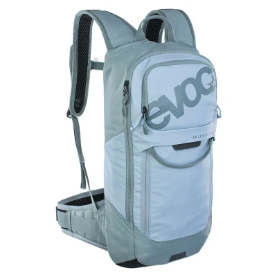 Abbildung von EVOC FR LITE RACE 10 Protektor Rucksack ideal für Enduro Rennen, Backpack (Fahrradrucksack mit LITESHIELD BACK Rückenprotektor, SYSTEM AIR, Werkzeugfach, Größe: S), Kopenblau/Schiefer