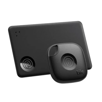 Abbildung von Tile by Life360 Starter Pack (2024) Bluetooth Tracker und Gegenstandfinder für Schlüssel, Geldbörsen mehr. iOS &amp; Android kompatibel. Handy Finder. 2er (Schwarz Mate/Slim)