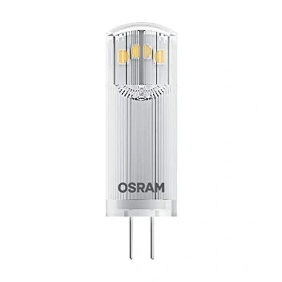 Abbildung von OSRAM LED Pin Lampe mit G4 Sockel, Warmweiss (2700K), 12V Niedervoltlampe, 1.5W, Ersatz für herkömmliche 20W Lampe.Farbwiedergabeindex ≥80 [Energieklasse F], White