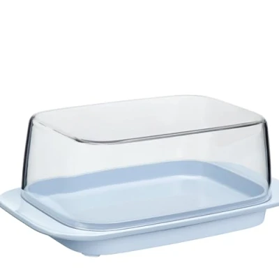 Abbildung von Mepal Butterdose Nordic blue für 250 g Butter transparenter Deckel passt genau in die Kühlschranktüre spülmaschinenfest Neue Version