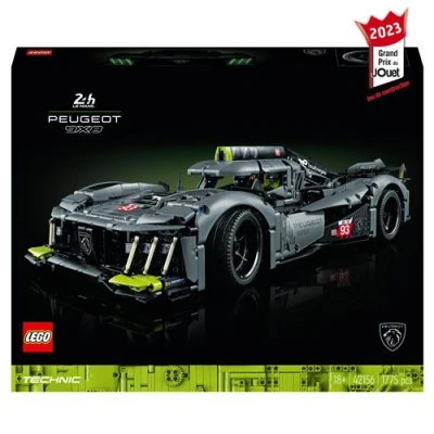 Abbildung von Lego 42156 Technic Peugeot 9X8 24H Le Mans Hybrid Hypercar, legendärer Rennwagen, Modellauto Bausatz für Erwachsene, Maßstab 1:10, Motorsport Auto Sammlerstück Fortgeschrittene