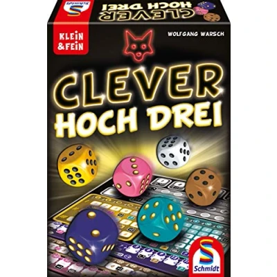 Abbildung von Schmidt Spiele 49384 Clever hoch DREI, Würfelspiel aus der Serie Klein &amp; Fein