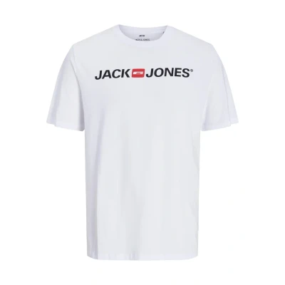 Abbildung von JACK &amp; JONES Herren JJECORP Logo Tee SS Crew Neck NOOS T Shirt, Weiß, X Small