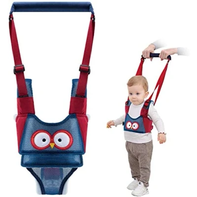 Abbildung von Vicloon Baby Lauflernhilfe Gehhilfe für Baby,Lauflernhilfen Einstellbare mit Sicherheitsverschluss und Magischen Aufklebern, Atmungsaktiv Stehen Gehen Lernen Helfer Walker (Blau)