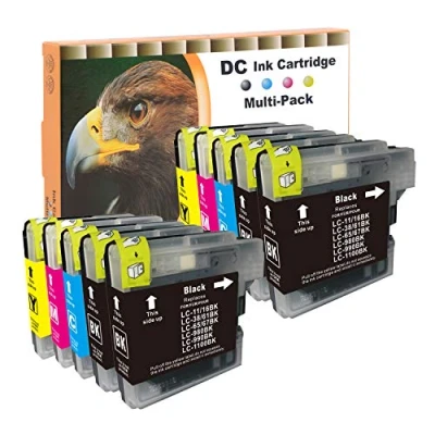 Abbildung von D&amp;C 10x Druckerpatronen Kompatibel für Brother LC 980/1100 DCP 6690CW J615W J715W MFC 490CW 5490CN 5895CW 6490CW 6890CDW 790CW 795CW 990CW