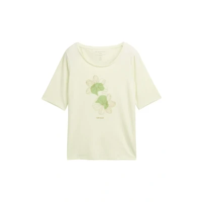 Abbildung von TOM Tailor Basic Print Tshirt print, Damen, Größe: XL, Touch of mint