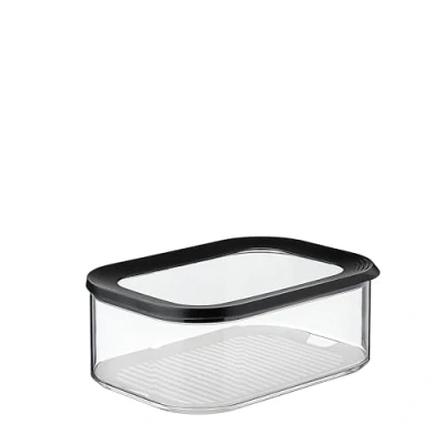 Abbildung von Mepal Käsedose mit Deckel Kühlschrank Aufbewahrungsbox Käsestücke und scheiben Luftdichter Käsebehälter Aufbewahrung &amp; Organizer 2000 ml Black