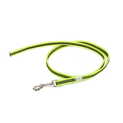 Abbildung von IDC Color &amp; Gray gumierte Leine, 14 mm x 1 m ohne Schlaufe, Neon Grau