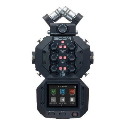 Abbildung von Zoom H8 Professioneller 12 Spur Handy Recorder, Touchscreen mit Apps für Live und Außenaufnahmen, Musikproduktion Podcasts, XYH 6 Mikrofonkapsel austauschbar, schwarz