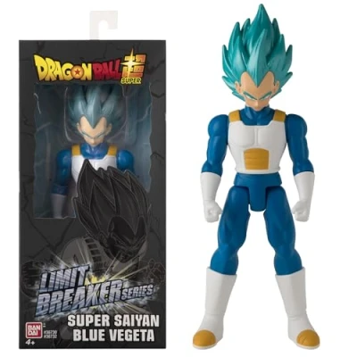 Abbildung von BANDAI Dragon Ball Super Riesenlimitbrecherfigur 30 cm Saiyan Vegeta Blue Offizielle Lizenz Große gelenkige Figur Spielzeug für Kinder ab 4 Jahren 36732