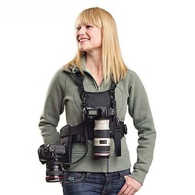 Abbildung von Nicama Kameragurt Doppel Kamera Tragegurt Weste Dual Tragend Fotograf Top Chest Harness Carrier Brustgeschirr Fotoweste Für Canon Nikon Sony Olympus DSLR