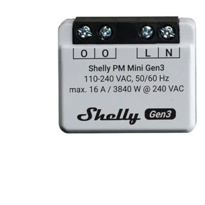 Abbildung von Shelly Plus PM Mini Gen 3 Kabelloser WLAN Schalter, Bluetooth