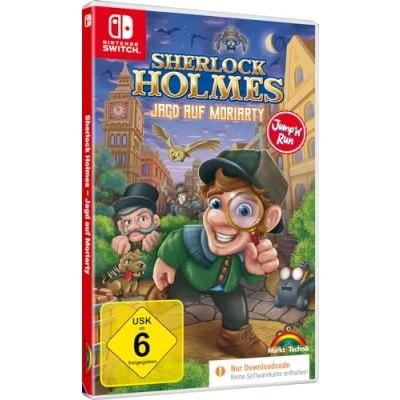 Abbildung von Sherlock Holmes Jagd auf Moriarty Jump n Run Abenteuer Game für Switch