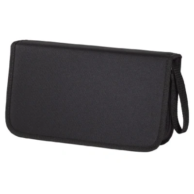 Abbildung von Hama CD Tasche für 104 Discs / DVD Blu ray (Mappe zur Aufbewahrung , platzsparend Auto und Zuhause, Transport Hüllen) Schwarz