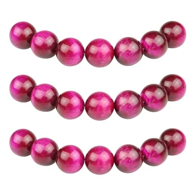 Abbildung von MJDCB Perlen zum Auffädeln 8mm 45 stück Rosenrotes Tigerauge Halbedelsteine mit Loch Natürliche Lose Runde Steinperlen für Herstellung Schmuck Armbänder Halsketten