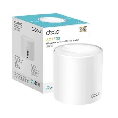 Abbildung von TP Link Deco X10 Mesh WLAN Set (1 Pack), Wi Fi 6 AX1500 Dual Band Repeater &amp; Router, 2X Gigabit Ports, Zusatzeinheit, empfohlen für Häuser mit 1 2 Schlafzimmern, Umfassender Jugendschutz, WPA3