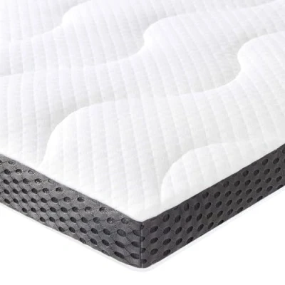 Abbildung von Amazon Basics Matratzen Topper 90 x 200 cm, 7 cm Höhe Gel Schaum Matratzenauflage, weiß