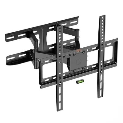 Abbildung von VonHaus Kipp und Schwenkbare TV Wandhalterung für 24 65&quot; Bildschirme mit Wasserwaage, Max. VESA 400x400, Gebogene Flachbildschirme