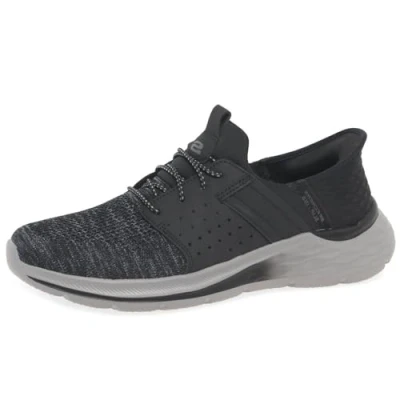 Abbildung von Skechers Herren Garner Newick Slip On, Black Textile Synthetic, 42 EU