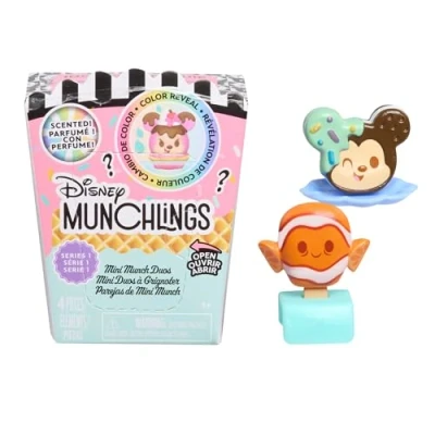 Abbildung von Just Play Disney Munchlings Mini Munch Duos mit Zubehör, 5 teilig, 2,5 cm große Sammelfiguren, Kinderspielzeug ab 3 Jahren