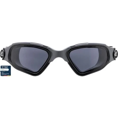 Abbildung von CRESSI Unisex Adult Clear Eyes Schwimmbrille aus reinem Silikon mit Molekularer Anti Beschlag Scheibenbehandlung, Schwarz/Grau Rauchgläser, Einheitsgröße