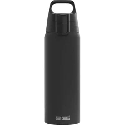 Abbildung von SIGG Edelstahl Trinkflasche Shield ONE Black Für Kohlensäurehaltige Getränke Geeignet Auslaufsicher Federleicht BPA frei Outdoor &amp; Fitness Schwarz 0,75L