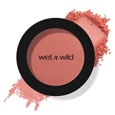Abbildung von Wet n Wild Color Icon Blush, Hochpigmentiertes, Samtig Weiches und Aufbauendes Puder Rouge, Seidenweiche Textur, Leicht Aufzutragen mit Natürlichem Glow, Farbton: Bed of Roses