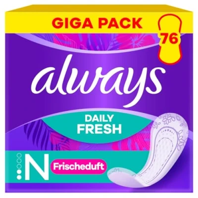 Abbildung von Always Dailies Slipeinlagen Damen Fresh &amp; Protect Normal (76 Binden), Giga Pack, mit dezentem Duft, atmungsaktiv, flexibel und komfortabel saugfähigem Kern
